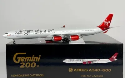 Virgin Atlantic Airbus A340-600 G-VEIL 1:200 GeminiJets