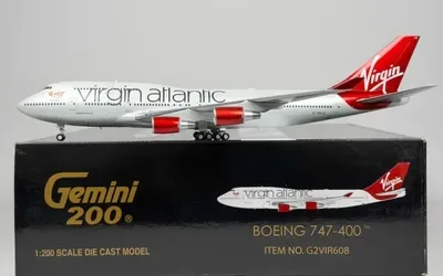 Virgin Atlantic Boeing 747-400 G-VXLG 1:200 GeminiJets