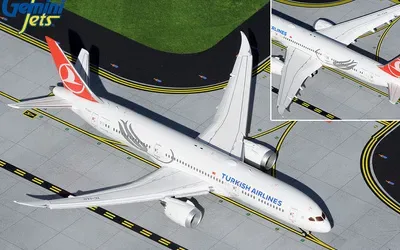 Turkish Airlines Boeing 787-9 TC-LLO 1:400 GeminiJets