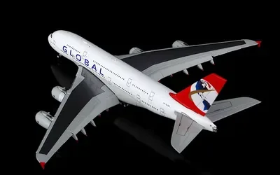 Global Airlines Airbus A380-800 9H-GLOBL 1:400 HX Models