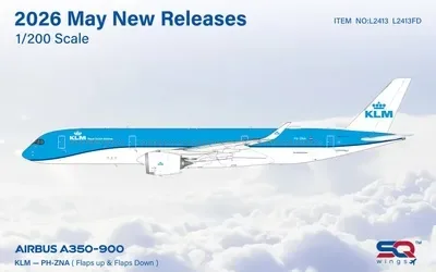 KLMオランダ航空 エアバス A350-900 PH-ZNA