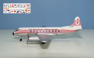 Turkish Airlines Vickers Viscount 700 TC-SET 1:400 Aeroclassics