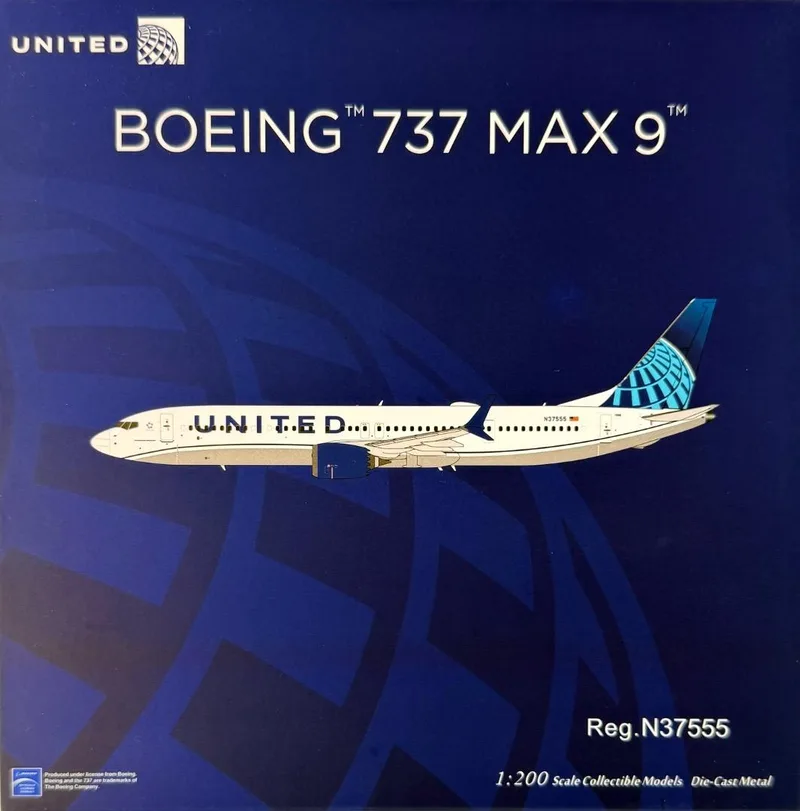 United Airlines Boeing 737 MAX 9 N37555 1:200 NG Models