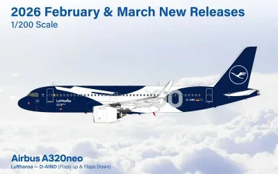 Lufthansa Airbus A320neo D-AIND 1:200 SQ Wings