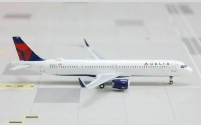 Delta Air Lines Airbus A321neo N501DA 1:400 Panda Model