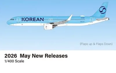 Korean Air Airbus A321neo HL8509 1:400 HX Models