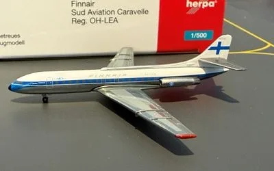 Finnair Sud Aviation SE-210 IIICaravelle OH-LEA 1:500 Herpa