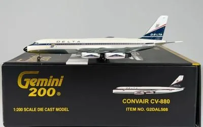 Delta Air Lines Convair CV-880 N8801E 1:200 GeminiJets