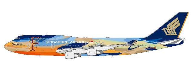 Singapore Airlines Boeing 747-400 9V-SPK 1:400 JC Wings