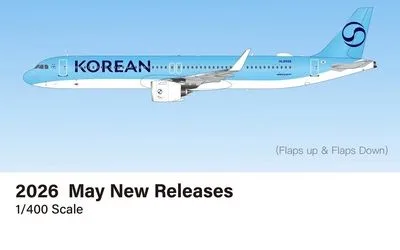 Korean Air Airbus A321neo HL8509 1:400 HX Models