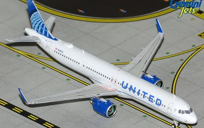 United Airlines Airbus A321neo N14502 1:400 GeminiJets