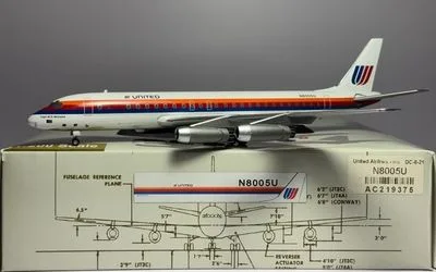 United Airlines Douglas DC-8-20 N8005U 1:200 Aeroclassics