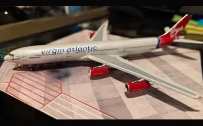 Virgin Atlantic Airbus A340-300 G-VAIR 1:400 Aeroclassics