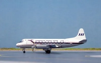 スカンジナビア航空 Vickers Viscount 700 LN-FOM 画像1