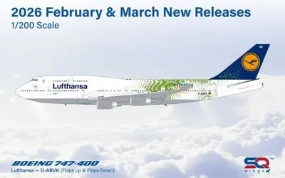 Lufthansa Boeing 747-400 D-ABVK 1:200 SQ Wings