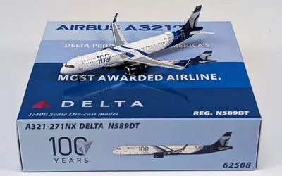 Delta Air Lines Airbus A321neo N589DT 1:400 Panda Model