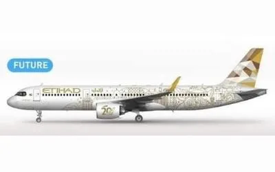 Etihad Airways Airbus A321neo A6-AEN 1:400 JC Wings