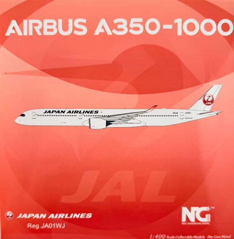 Japan Air Lines (JAL) Airbus A350-1000 JA01WJ 1:400 NG Models