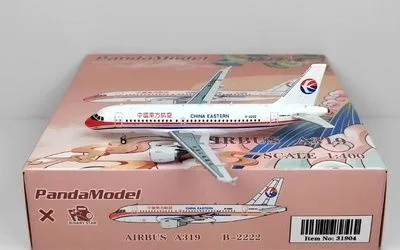 China Eastern Airlines Airbus A319 B-2222 1:400 Panda Model