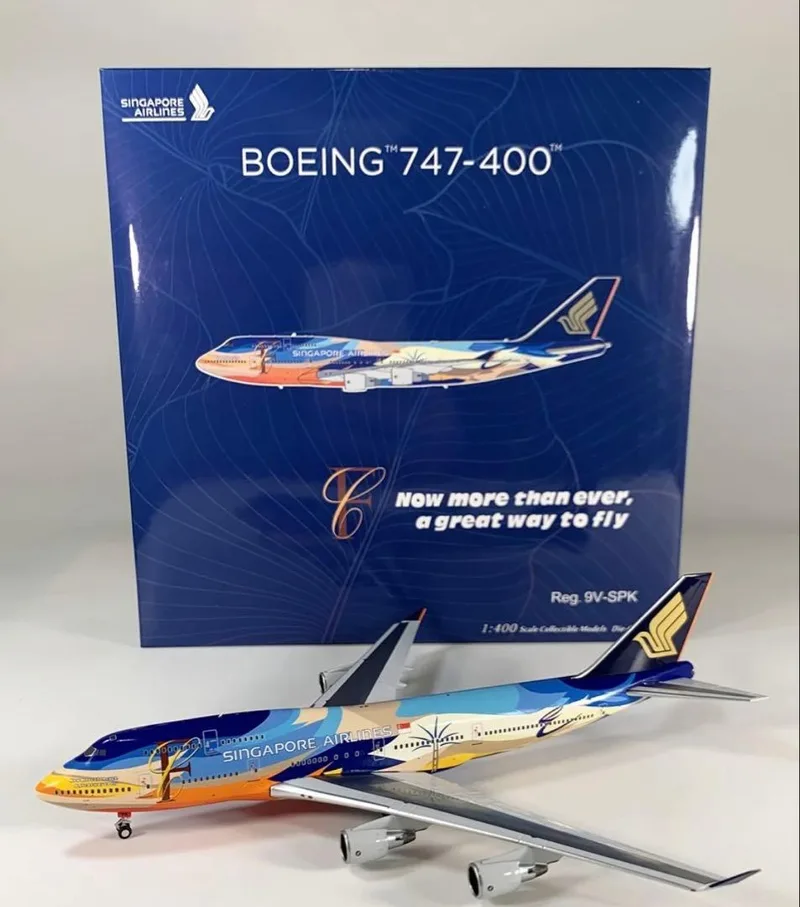 Singapore Airlines Boeing 747-400 9V-SPK 1:400 NG Models