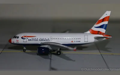 British Airways Airbus A318 G-EUNB 1:500 Herpa
