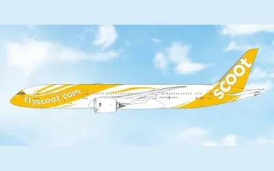 Scoot Boeing 787-9 9V-0JB 1:400 Phoenix Models