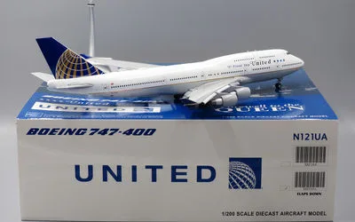 United Airlines Boeing 747-400 N121UA 1:200 JC Wings