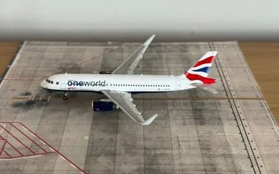 British Airways Airbus A320 w/ Sharklets G-EUYR 1:400 Phoenix Models