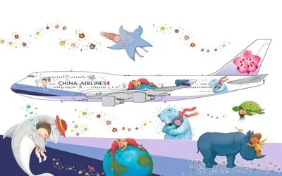 China Airlines Boeing 747-400 B-18203 1:400 HX Models