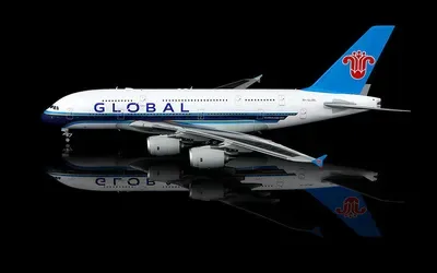 Global Airlines Airbus A380-800 9H-GLOBL 1:200 SQ Wings
