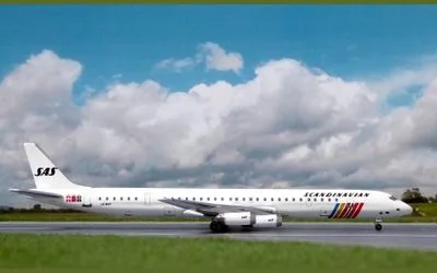 スカンジナビア航空 ダグラス DC-8-63 LN-MOF
