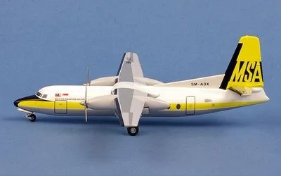 Malaysia-Singapore Airlines (MSA) Fokker F27Friendship 9V-BCT 1:200 Aeroclassics